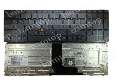 China Elitebook 8560W Professional Russian Keyboard Layout Waterproof Laser Engraving for sale