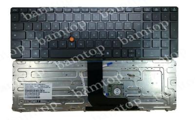 Cina Disposizione di tastiera francese del computer portatile del taccuino grigio di HP franco 8570W con il LED Backlit in vendita