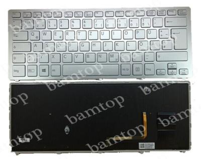 China Professioneel Duits Zilveren Laptop Toetsenbord Sony Svf14n 6 Maanden Garantie Te koop