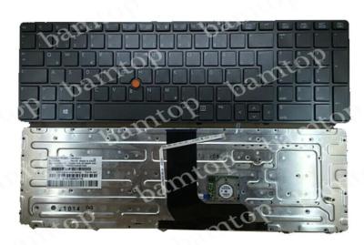 Chine Clavier allemand d'ordinateur portable de HP 8560W, disposition du clavier de carnet avec le bâton de point numérique à vendre