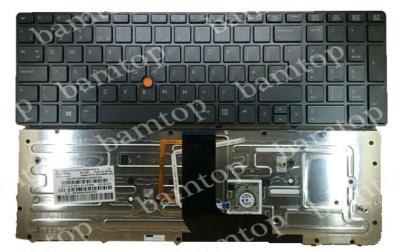 China HP Spare LED Backlight Laptop UK Keyboard Layout Low Power Consumption for sale