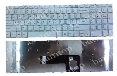 China Sony SVF15 modifica el teclado griego blanco del ordenador portátil para requisitos particulares, disposición de teclado del cuaderno en venta