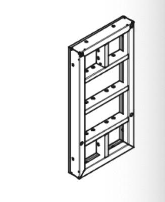 China Germany Construction 1200x600 Industrial Steel Frame Birch Plywood Concrete Wall Formwork for sale