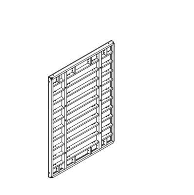 China 330 x 240 mm industrial steel trio formwork panel with 18 mm plywood. for sale