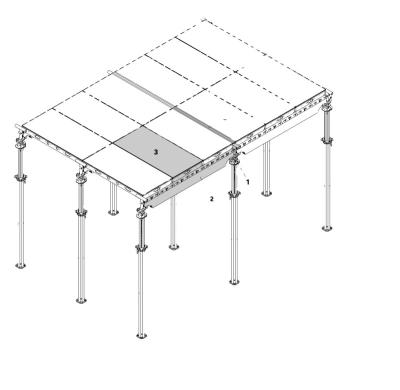 China Industrial Durable And Light Weighted 6061-T6 Aluminum Panel Slab Formwork SKYDECK Easy And Fast for sale