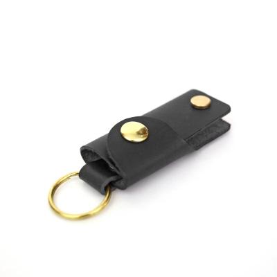 China Classic Safely And Quietly Store Keys Embossed Genuine Leather Key Logo Case for sale