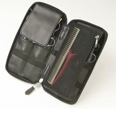 China Fashion Mesh Pouch Design Wristband 8 Hair Cutting Scissors Pouch Storage Bag Leather Scissors Bag for sale