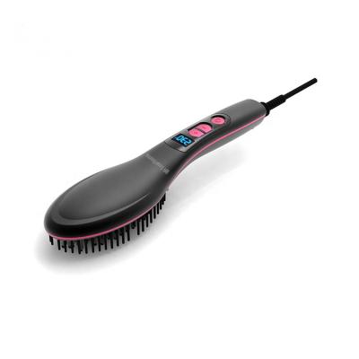 China Hotel Hair Straightening Brush With LED Digital Display Electric Brush for sale