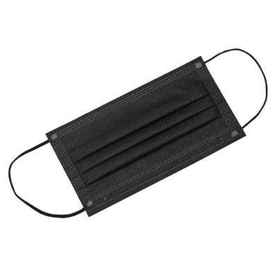 China Hot Selling Disposable 3 Layer Nonwoven Black Medical Surgical Mask Eco - Friendly for sale