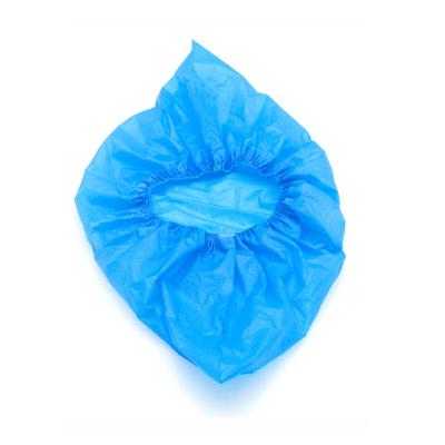 China Cheap Selling Waterproof CPE Shoe Covers Blue Disposable Shoe Covers for sale