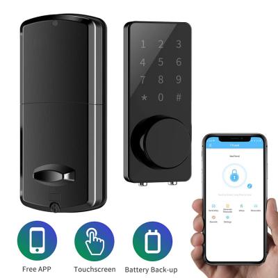 China Wooden Doors Deadbolt Classic Simply Easy Smart Smart Door Lock With TT Lock App Tuya for sale