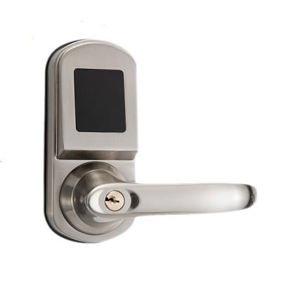 China Single stainless/copper zinc alloy/rfid lock rfid hotel card lock hotel door lock with magnetic card lock hotel for sale