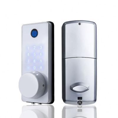 China TUYA/TTLOCK latest design usb rechargeable zinc alloy waterproof electric smart door lock with battery for sale