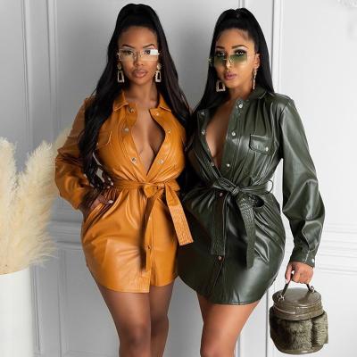 China Miingstyle Vestido De Chaqueta Long Sleeve Dress Blouses Anti-Wrinkle Casual Plus Size Women Jacket Dress for sale