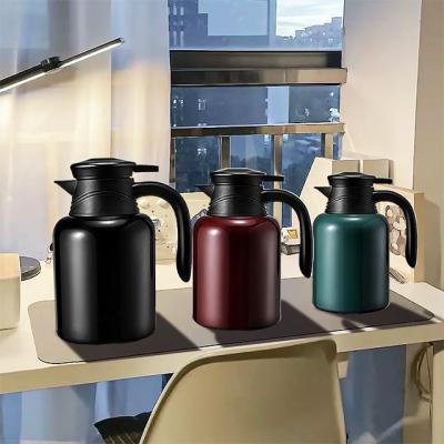 China PORTABLE Double Wall Vacuum Insulated Stainless Steel Thermo Smart Galloon Hot Water Jug Manufacturing for Outdoor Office Restaurant for sale