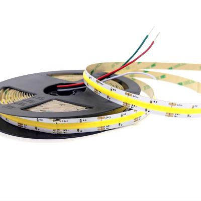 China DC24V 576LEDs 10mm Flexible Hotel COB FOB LED Lights RA95 2700K 6500K Mix White Dimmable For COB LED Strip Light for sale