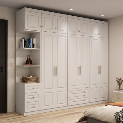 China Adjustable (Size) Assemble Large Wardrobe With Dresser Home Bedroom Simple Modern Small Apartment Custom Dresser for sale