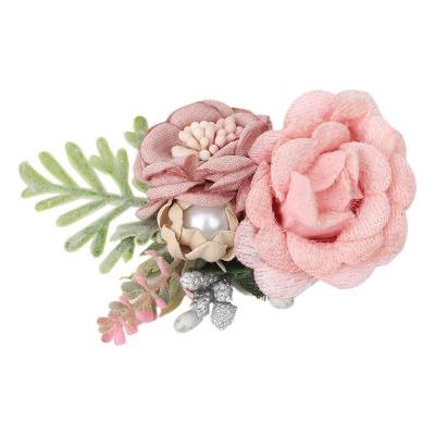 China Sweet Beak Design Flower Clip Wholesale Hot Sale Colorful Handmade Hair Clip Child Gift For Kids Children for sale