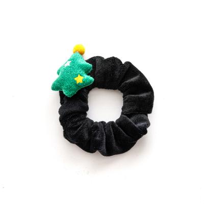 China Party Stock Christmas Hair Accessories Shapes Colorful Cute Scrunchy Gift Party Decoration Holiday Decoration Soft Hair for sale