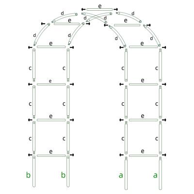 China Modern Professional Supply Support Green Plant Wall Metal Arch Rising Three-Dimensional Frame for sale