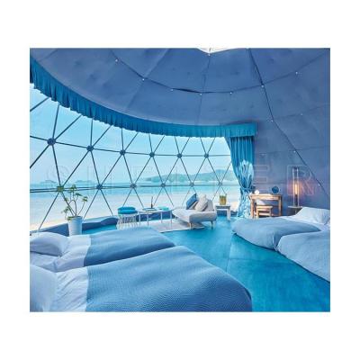 China Long Service Life 4 Seasons Igloo Dome Geodesic Dome Tent Structure Glamping Domes 5m for sale