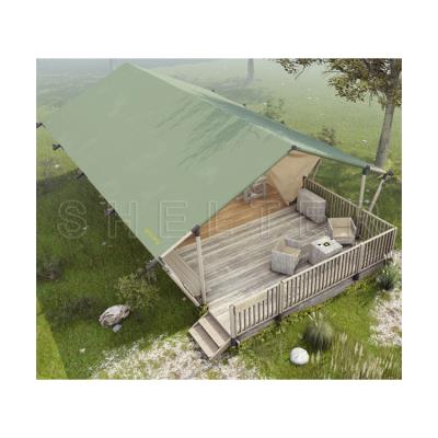 China Water Proof Customized Luxury Camping Canvas Resort Tents For Campground Hotel for sale