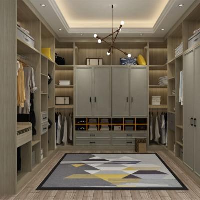 China Eco-friendly High Quality Modern Convertible Cabinet HMR Plywood Mdf Style Simple Design Wooden Wardrobe For Bedroom for sale