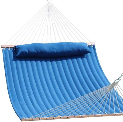 China Contemporary High Quality Double Hammock Perfect for Fabric Hammock Outdoor Quilted Patio Yard Beach Canvas Hammock Swing for sale