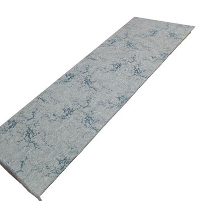 China 13*108INCH Dobby TEAL BRANCH JACQUARD DOUBLE SIDED AVAILABLE WEDDING TABLE RUNNER for sale