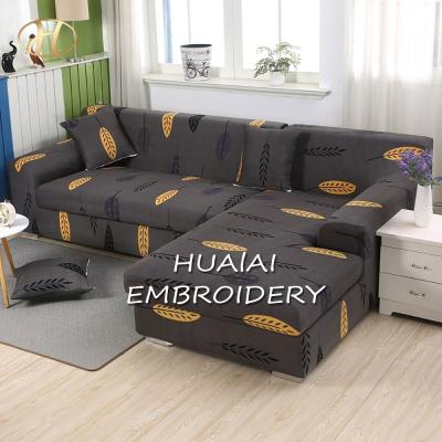 China Modern New Arrival L Shape Elastic Stretch Slip Resistant Furniture Protector Printed Sofa Cover Set Covers Elastic Stretch for sale