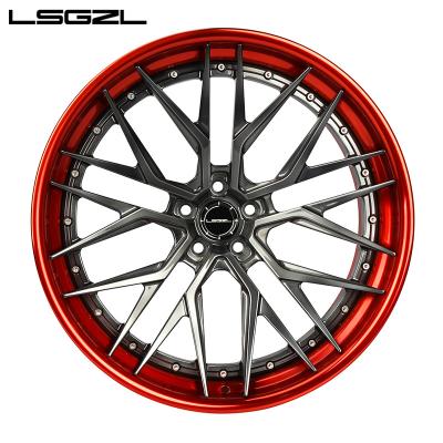 China Aluminum LSGZL forged wheels for Ferrari 488 McLaren Palamera 911 McLaren modified custom Lamborghini aluminum alloy wheels m5m4 s63 g63 for sale