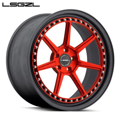 China Aluminum LSCZL 2022 2-pieces Forged alloy wheels rims You can customize the data you need 5x130 5x112 r24 r19 for sale