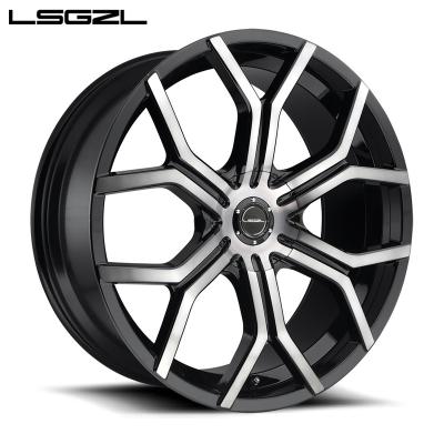 China LSGZL Forged Aluminum Alloy Wheels Wheel Hub Black Silver Line 18 19 20 21 22 23 24 Inch Alloy Wheels for sale