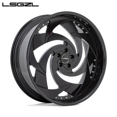 China LSGZL Aluminum Alloy Forged Aluminum Alloy Wheels 18 19 20 21 22 23 24 Inch Silver Black Alloy Wheels Alloy Wheel Rims for sale