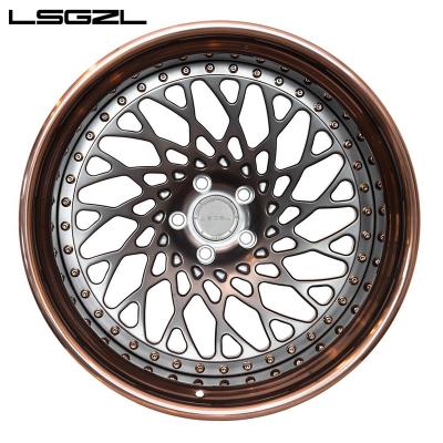 China LSGZL Aluminum Big Lip Forged Wheels 18 Wheel 19 Inch Aluminum Surface Polishing 20 Inch 21 22 Inch For Modify Cars for sale