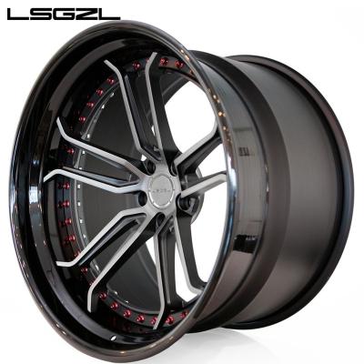 China LSGZL Aluminum Forged 18 19 20 Wheel Hub Custom Glossy Black 5x120 Inch Aluminum Alloy Wheel For BMW E60 for sale