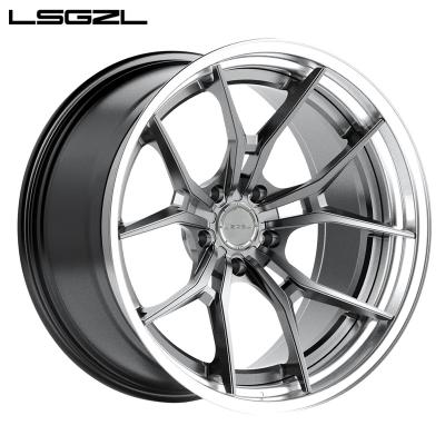 China ALLOY 18 Inch To 24 Inch 2 Piece 3 Piece Silver Passenger Car Tires Custom Forged Alloy Wheels For Luxury Cars for sale