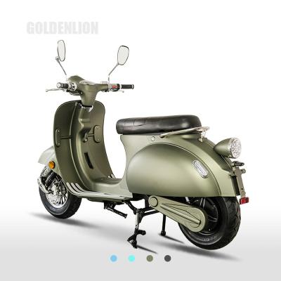 China Vintage Unisex Motorcycle Goldenlion 45km/h EV2000 Scooters Kit Eec COC 2000W Two-wheel Electric Scooter for sale