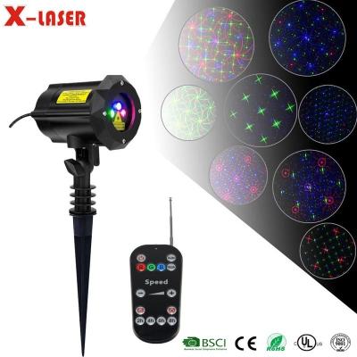 China Indoor and Outdoor Outdoor Laser Star Projector Show 8 Models with Wireless Remote RF Contol Laser Christmas Light for sale