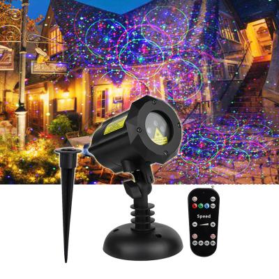 China Hot Sale 8 Patterns LANDSCAPE Christmas Lighting Projector Colorful Outdoor Laser Light for sale