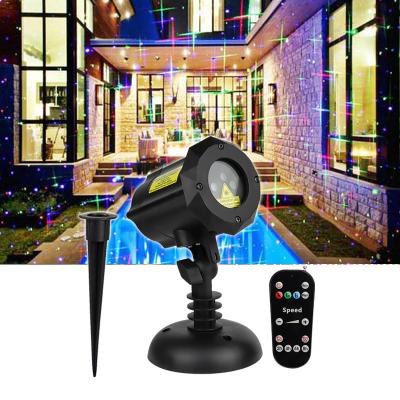 China Top Selling 8 Patterns LANDSCAPE Christmas Lighting Projector Colorful Outdoor Laser Light for sale