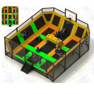 China Latest multifunctional parks kids bouncers and trampoline for amusement group games for sale