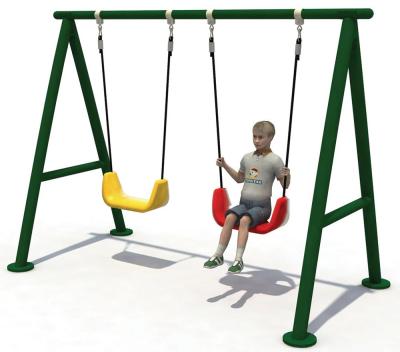 China Outdoor Body Exercise Playground Swing Set Metal Swing Sets for sale