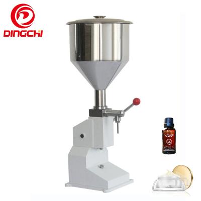 China Manual 5-50ml Food Filling Machine For Cream Shampoo Paste Cosmetic Desktop Liquid Filler for sale