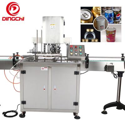 China High Speed ​​Automatic Food Can Sealing Machine With Single Head Rotary Plate Coffee Can Seamer for sale