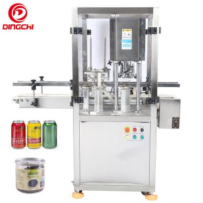 China Automatic Food Single Head Box Sealing Machine Beverage Beverage Beer Cans Seamer for Soda Factory for sale