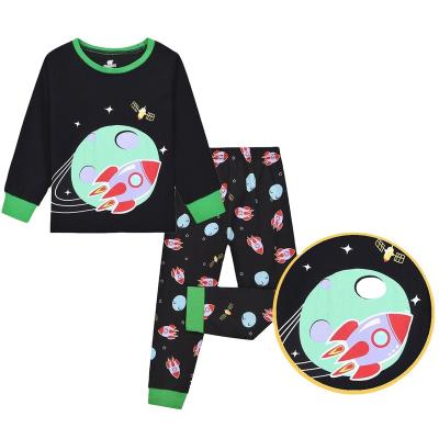 China CALUBY Factory Wholesale Children's Pajamas 9-13Y Pants Cotton Style Children's Breathable Long Sleeve Pajamas Set for sale