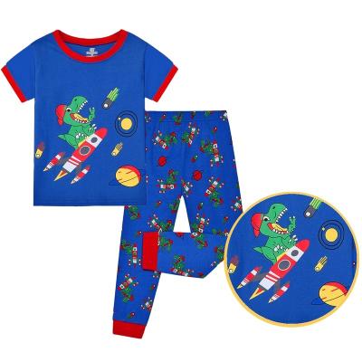 China Factory wholesale CALUBY pants cotton short-sleeved spring and autumn children's pajamas 3-8Y suit for sale