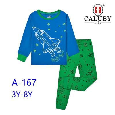 China Breathable Long Sleeve 3-8Year Long Pant Kids Pajamas Babies Boy Clothing Print Long Sleeved Cotton Children Pajamas Kids Sleepwear Pajamas for sale