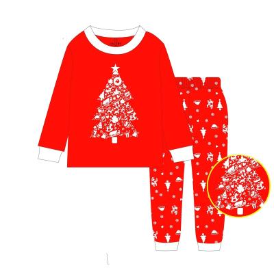 China Wholesale Children's Christmas Children's Sleepwear Girls and Boys Styles Breathable Pure Cotton Material 3-8y for sale